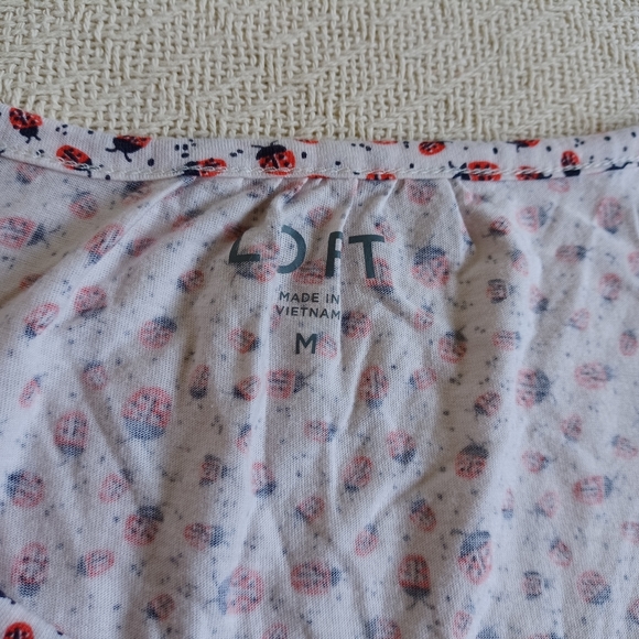 SALE! Loft 🐞 ladybug shirt - Picture 3 of 5